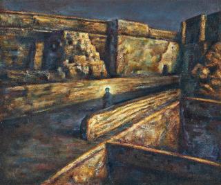 Ding Fang - Cities Series No.1(Painted In 1986)