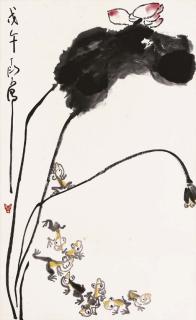 Ding Yanyong - Frogs in the Lotus Pond