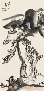 Ding Yanyong - Landscape, Zhongkui, Butterfly