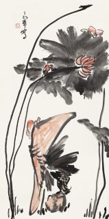 Ding Yanyong - Lotus And Bird