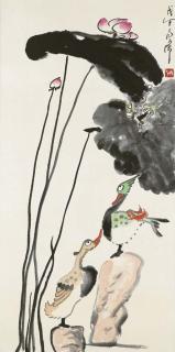 Ding Yanyong - Lotus And Frogs