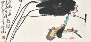Ding Yanyong - Lotus and Mandarin Ducks