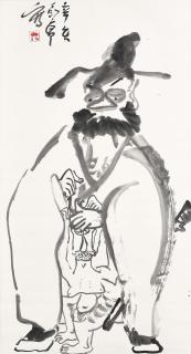 Ding Yanyong - Opera Figures  Landscape