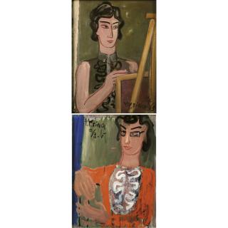 Ding Yanyong - Portrait Of An Artist; Portrait Of A Lady (Double Sided)