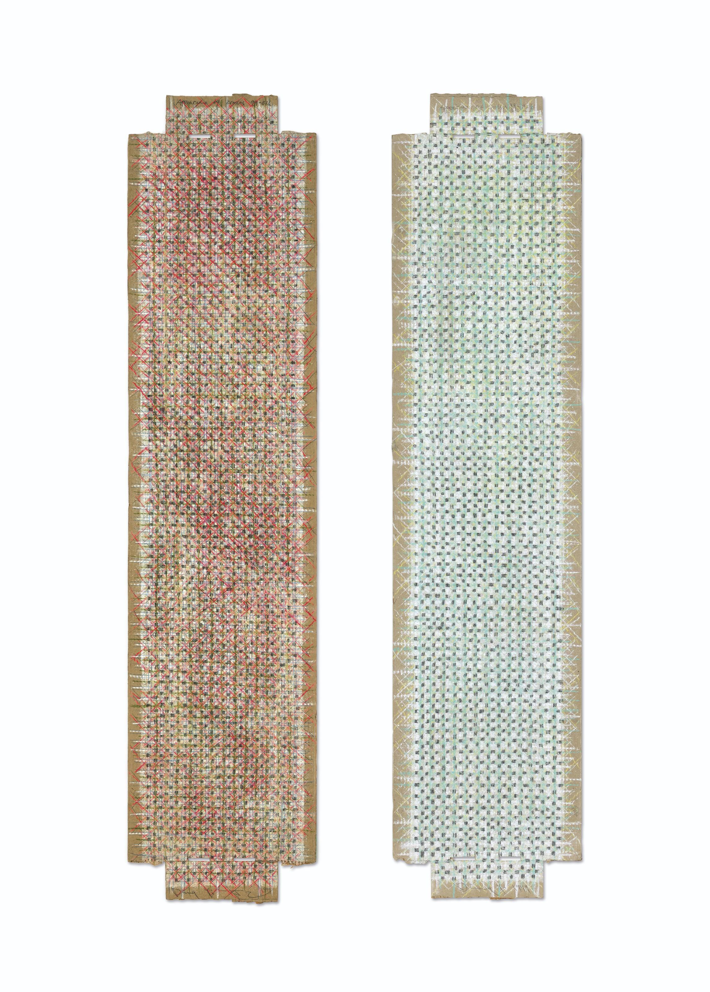 Ding Yi - Appearance of Crosses 99-B16 & Appearance of Crosses 99-B26