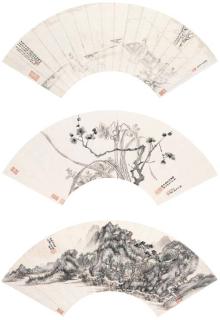 Ding Yunpeng - Figures, Landscape, And Flowers