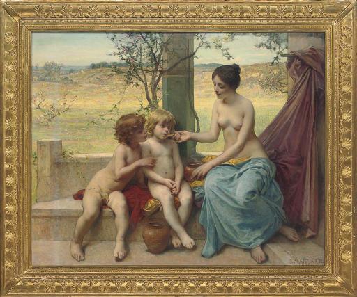 Diogéne Ulysse Napolèon Maillart - An allegory of motherhood