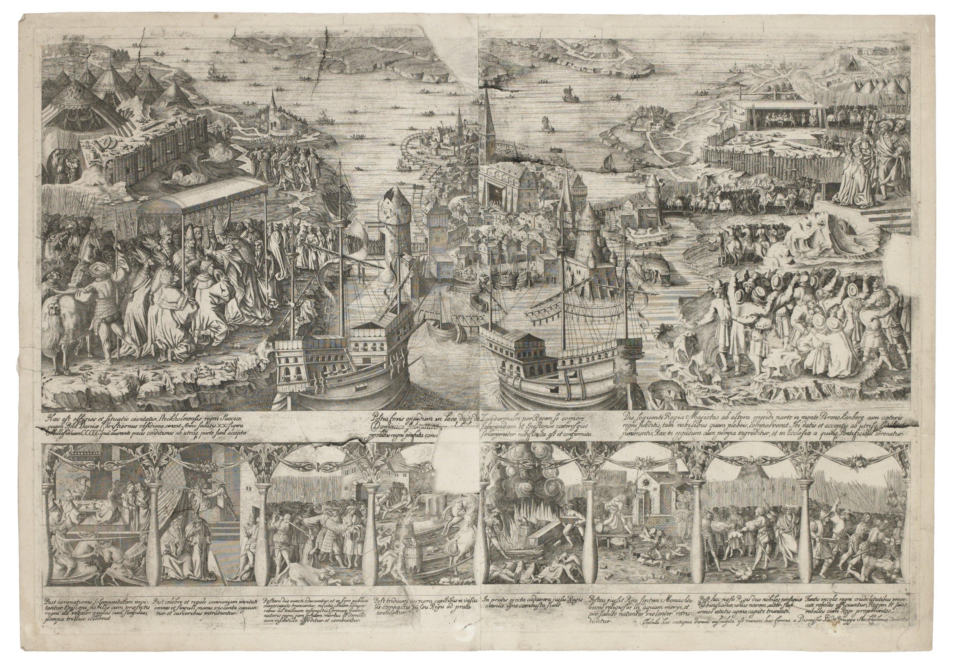 Dionysius Padtbrugge - Kristian II:s intåg i Stockholm (Stockholms blodbad 1520).