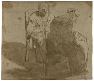 Dirck de Vries - Two Women Embroidering