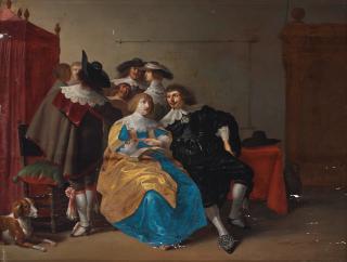 Dirck Hals - A merry company