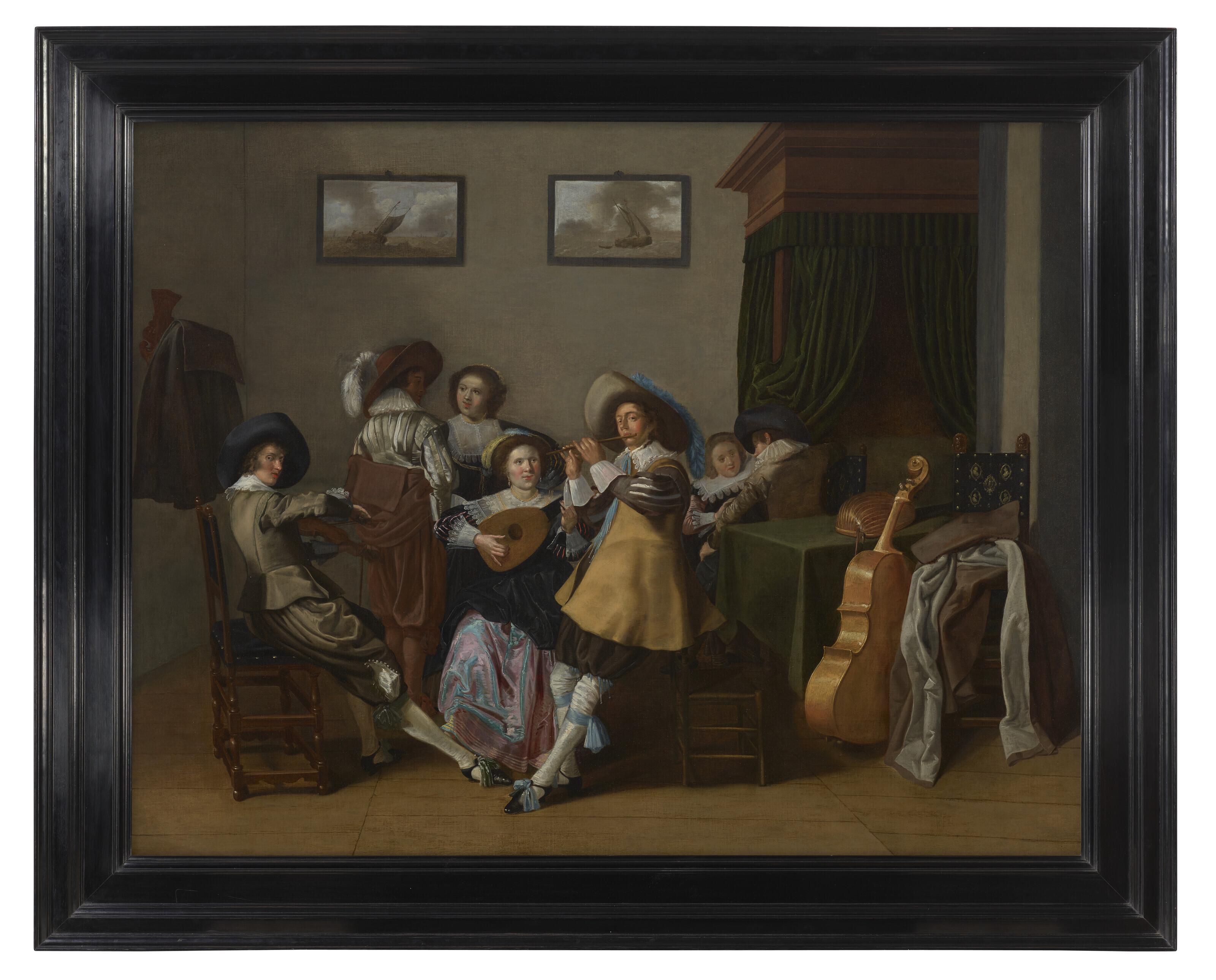 Dirck Hals - A musical company in an interior