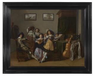 Dirck Hals - A musical company in an interior