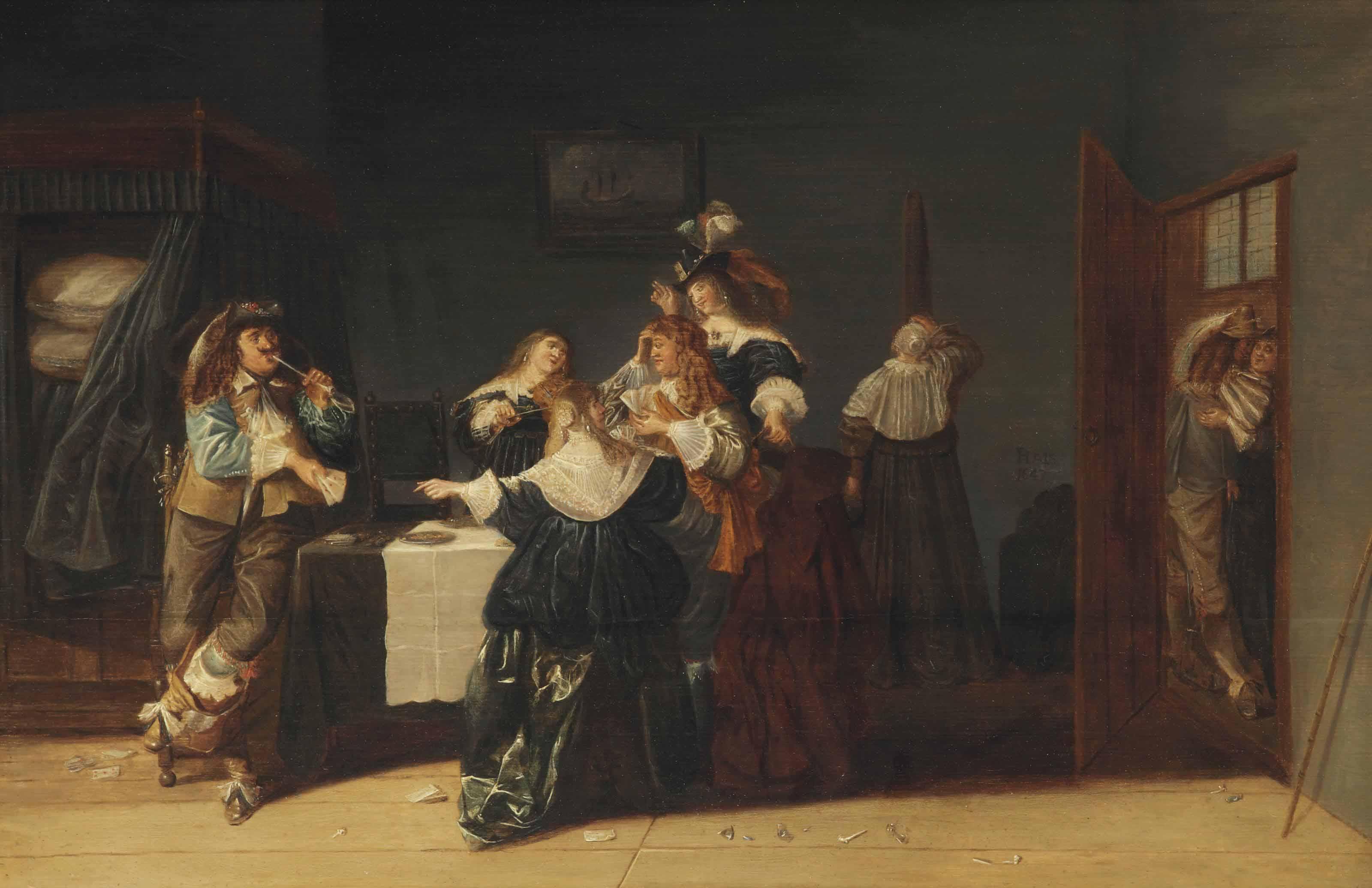Dirck Hals - A Musical Party In An Interior