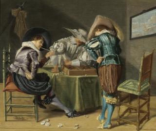 Dirck Hals - Tric-Trac Players In An Interior