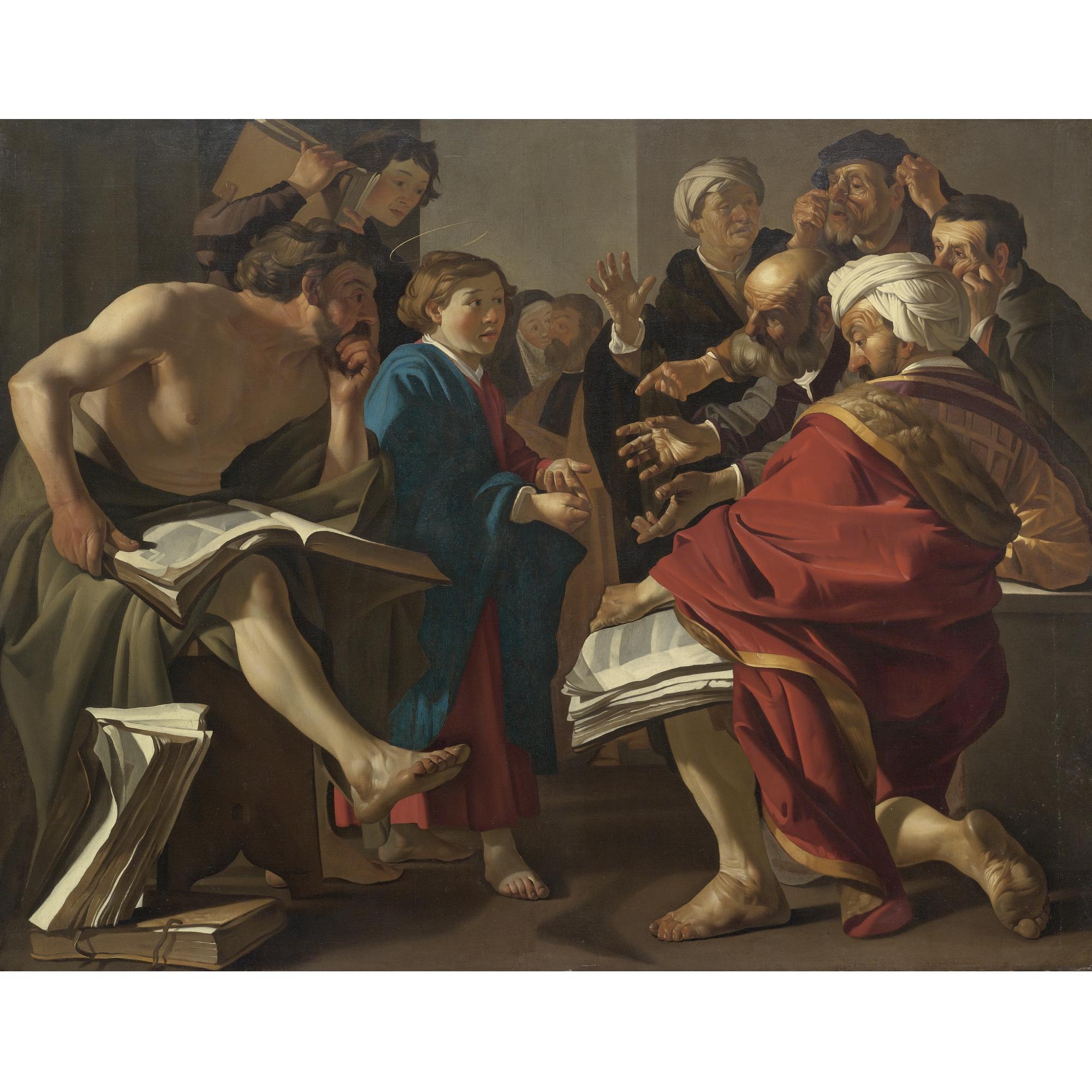 Dirck Van Baburen - Christ Among The Doctors