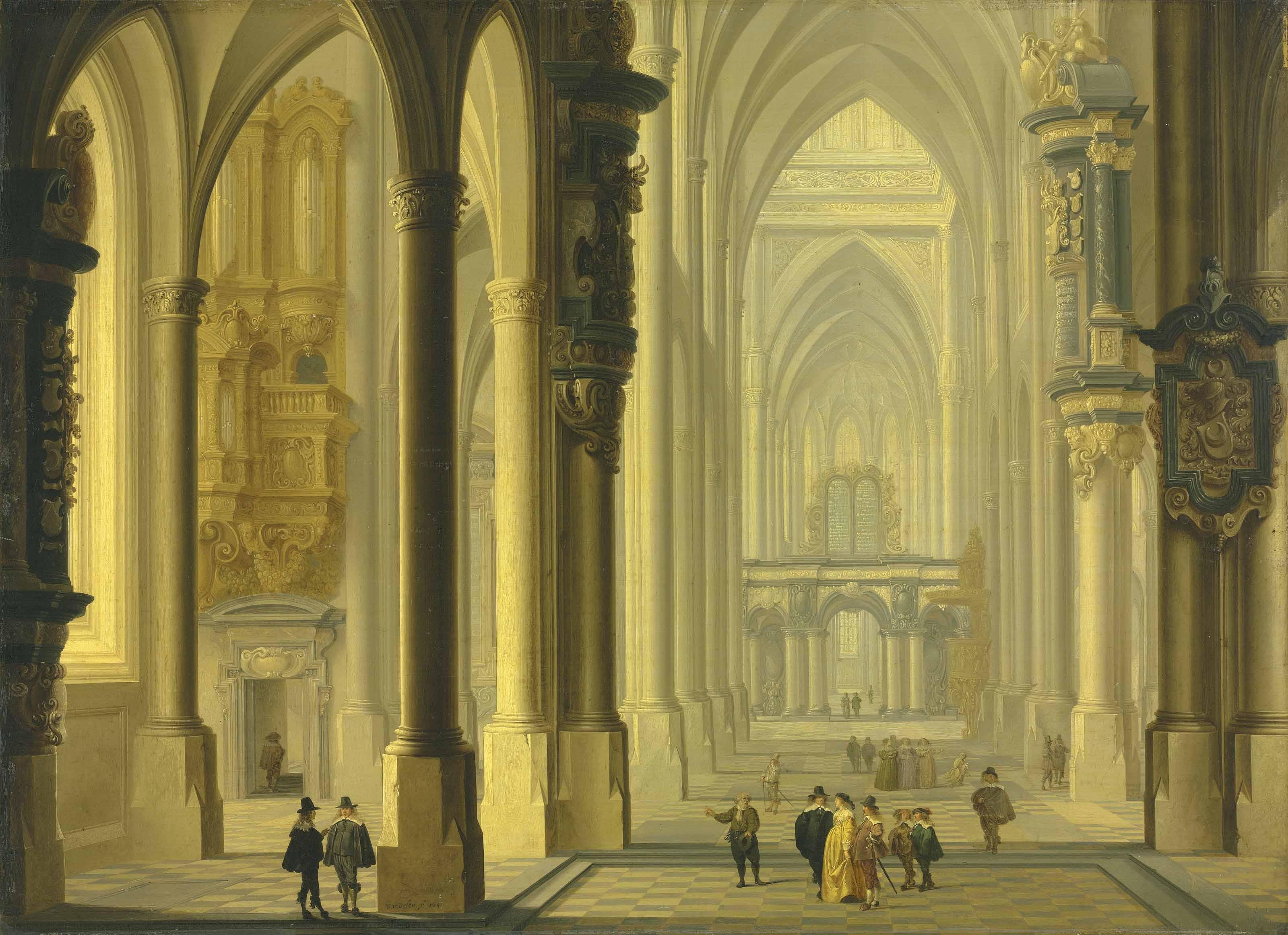 Dirck Van Delen - Interior Of A Cathedral
