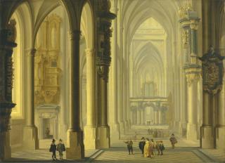 Dirck Van Delen - Interior Of A Cathedral