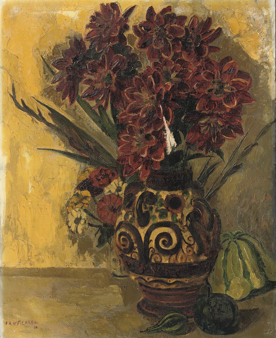 Dirk Filarski - A still life with flowers