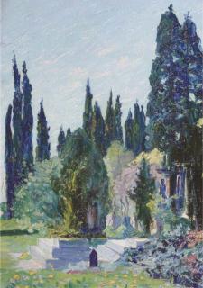 Dirk Filarski - Cypresses In An Italian Landscape