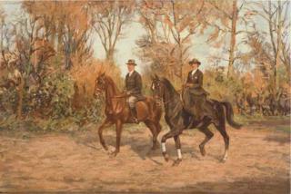 Dirk Johannes van Haaren - Buitenmanege: A ride through the country side