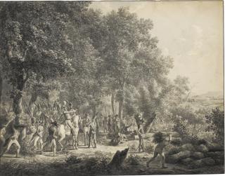 Dirk Langendijk - Soldiers In A Wood, Preparing An Attack