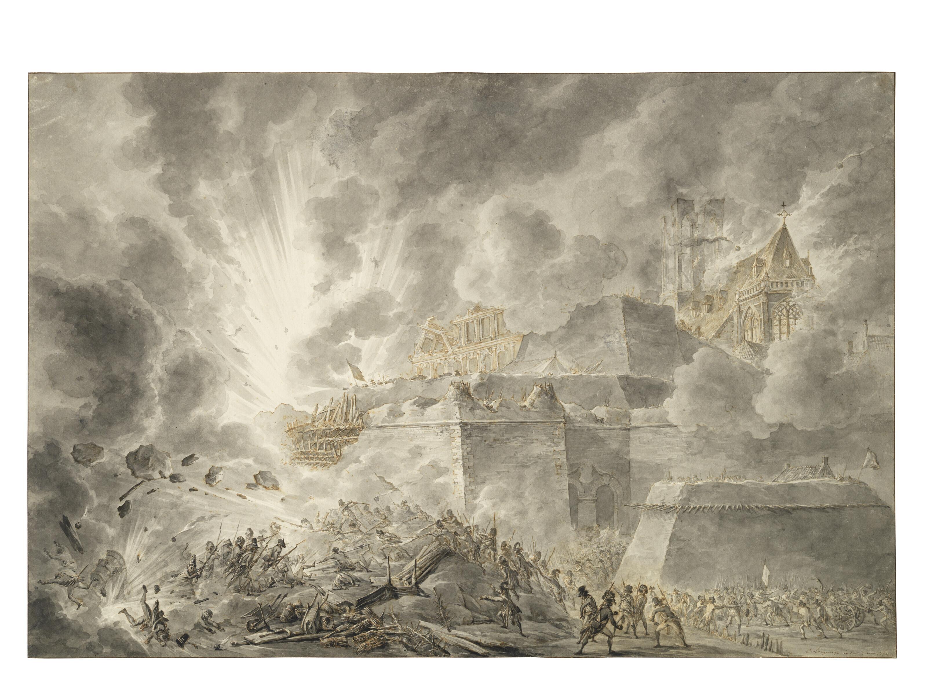 Dirk Langendijk - The siege of a fortified city