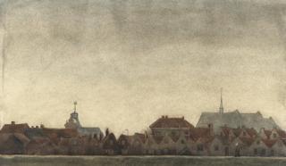 Dirk Nijland - A view of Brouwershaven, Zeeland