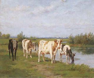 Dirk Peter Van Lokhorst - A summers day in Holland