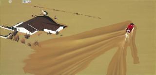 Dirk Skreber - Untitled (Flut Painting)