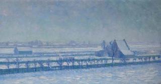 Dirk Smorenberg - A Farm In A Snow-Covered Winterlandscape