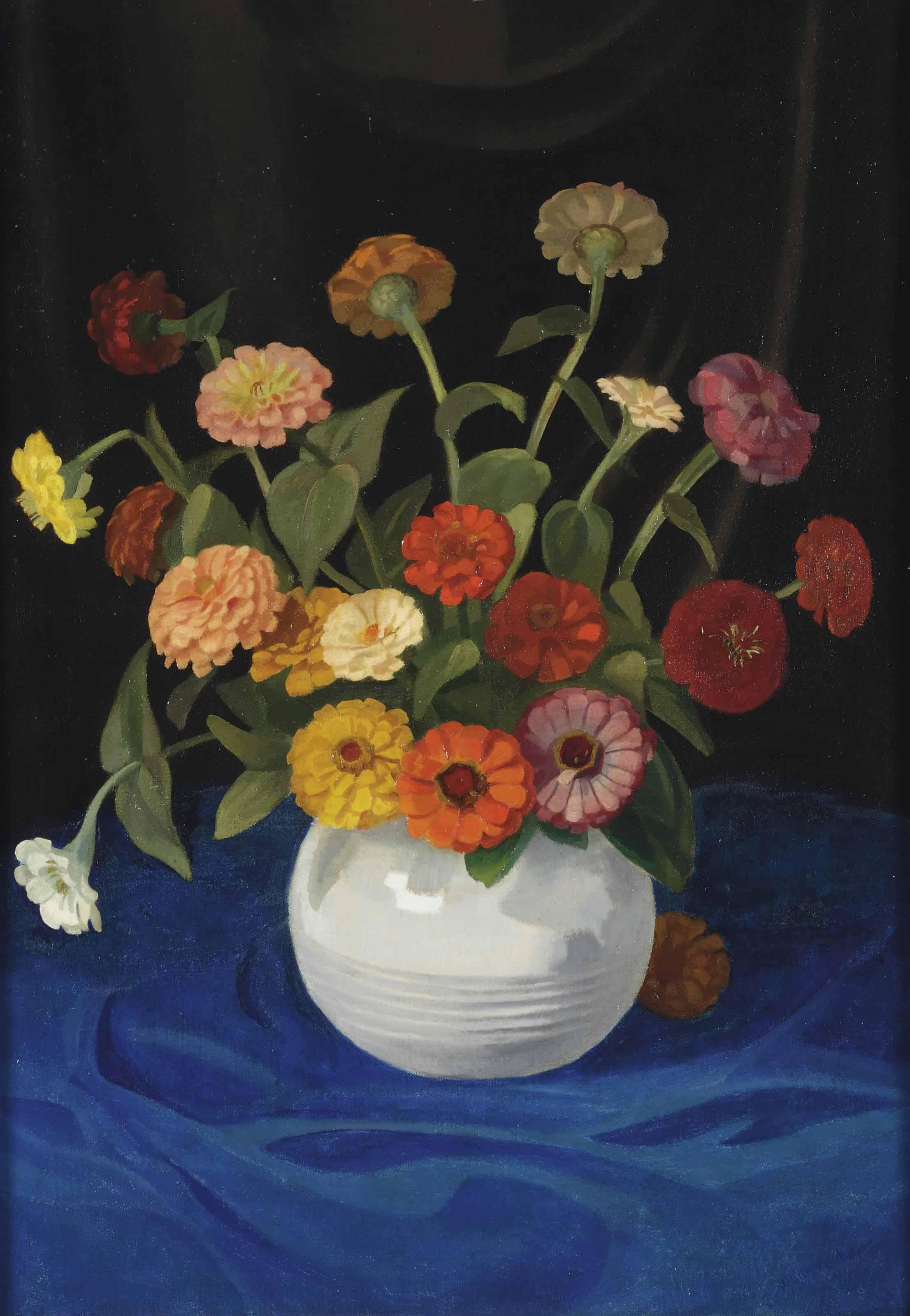 Dirk Smorenberg - A still life with flowers