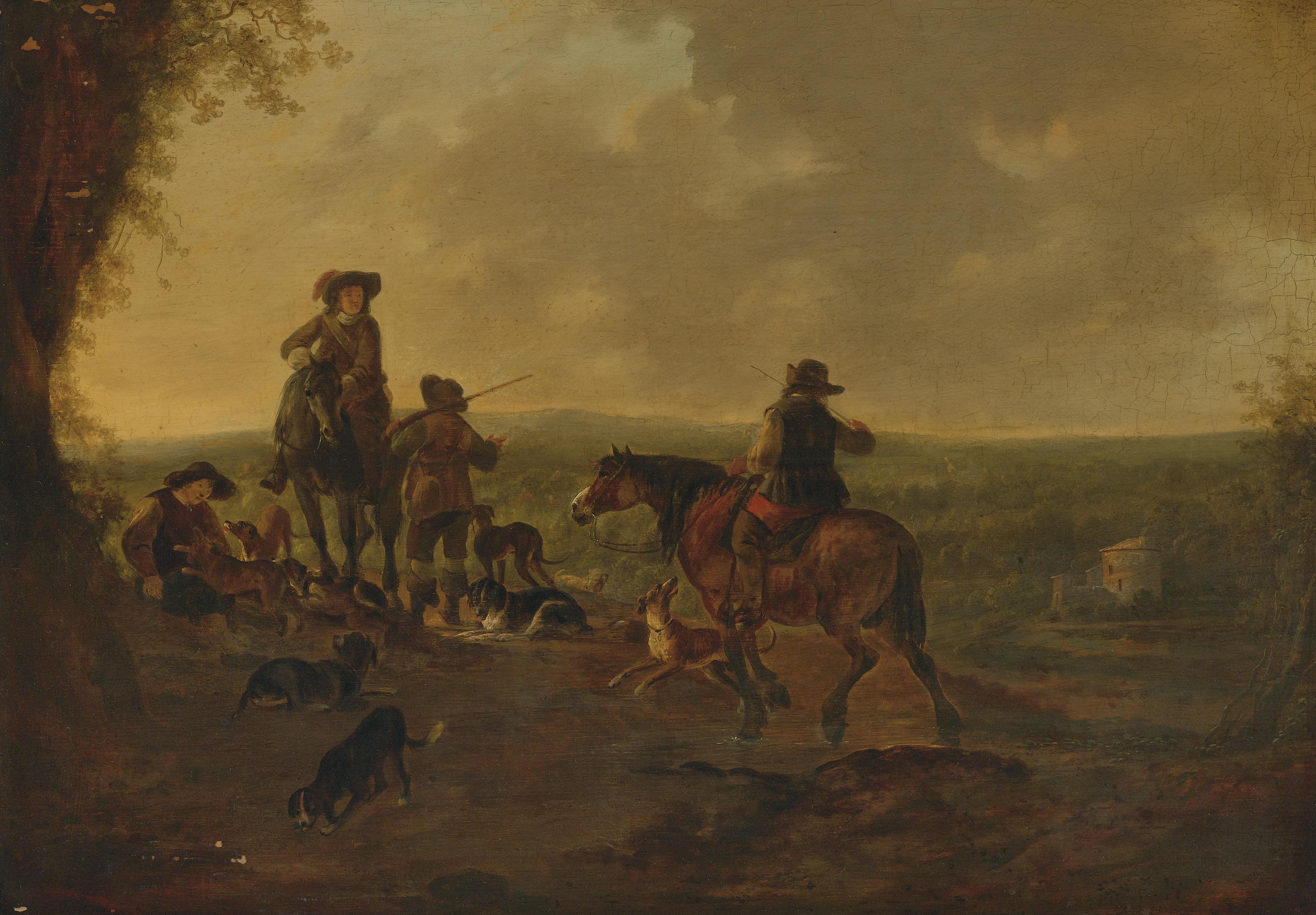 Dirk Stoop - Horsemen In A Landscape