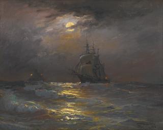 Diyarbakirli Tahsin - Turkish on High Seas, By Moonlight