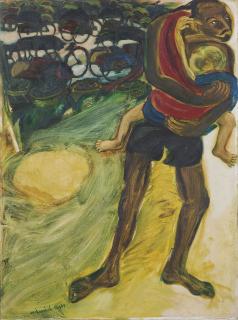 Djoko Pekik - Tukang Becak Momong (Trishaw Rider Taking Care of a Child)