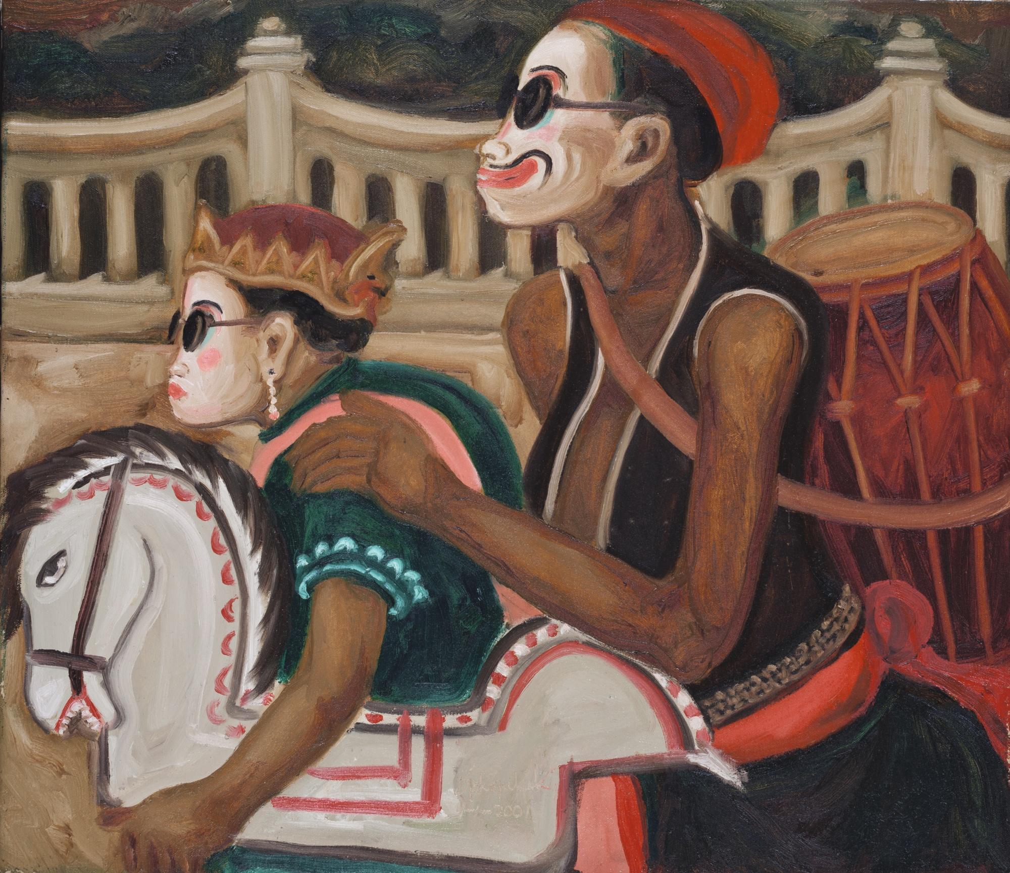 Djoko Pekik - Untitled (Kuda Lumping)