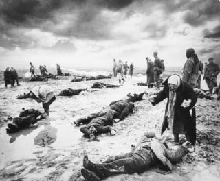 Dmitri Baltermants - Grief, Searching for the Loved Ones at Kerch, Crimea, 1942, possibly printed later