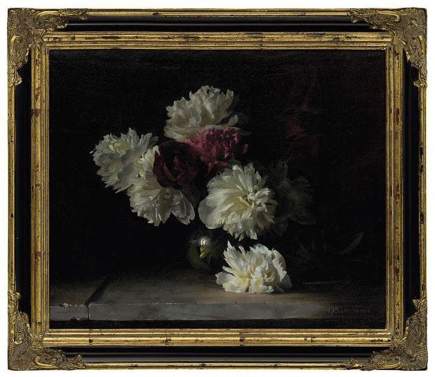 Dmitri Kalujni - White and pink peonies