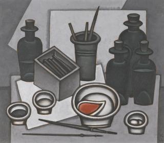 Dmitri Krasnopevtsev - Still Life With Brushes