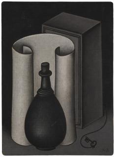 Dmitri Krasnopevtsev - Still Life With Roll Of Paper And Vase