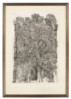 Dmitri Plavinsky - Cathedral with a Bat; Bosporus Tortoise; Old Woman; Salamanders; Spider\'s web and One etching