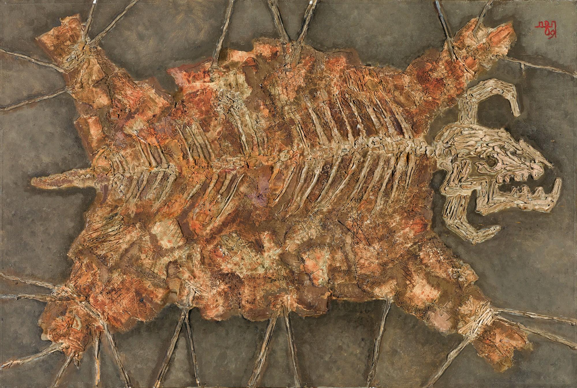 Dmitri Plavinsky - Composition with Bull Hide