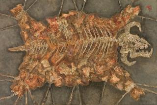 Dmitri Plavinsky - Composition with Bull Hide