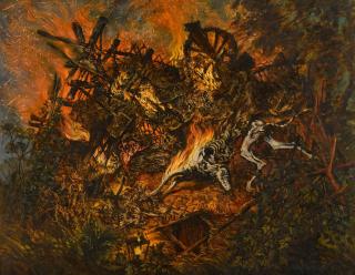 Dmitri Plavinsky - Fire in the Village