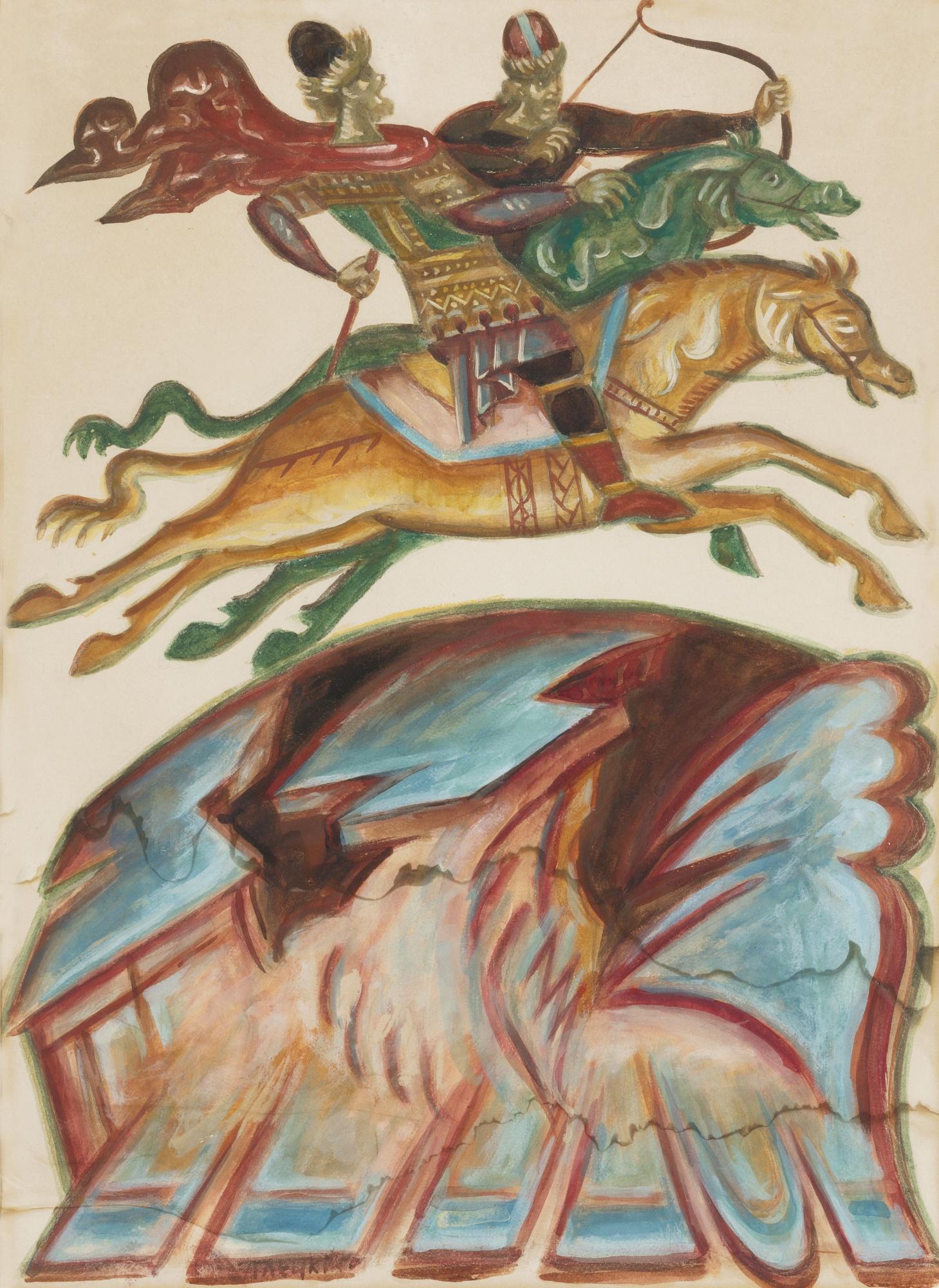 Dmitri Semenovich Stelletsky - Knights On Horseback From The Tale Of Igor\'S Campaign