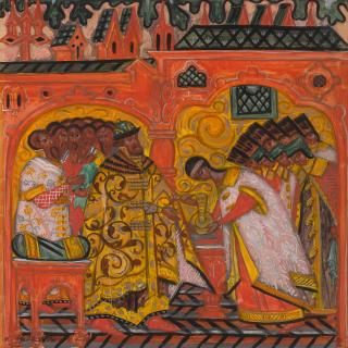 Dmitri Semenovich Stelletsky - The Betrothal of Tsar Alexei Mikhailovich and Natalya Naryshkina