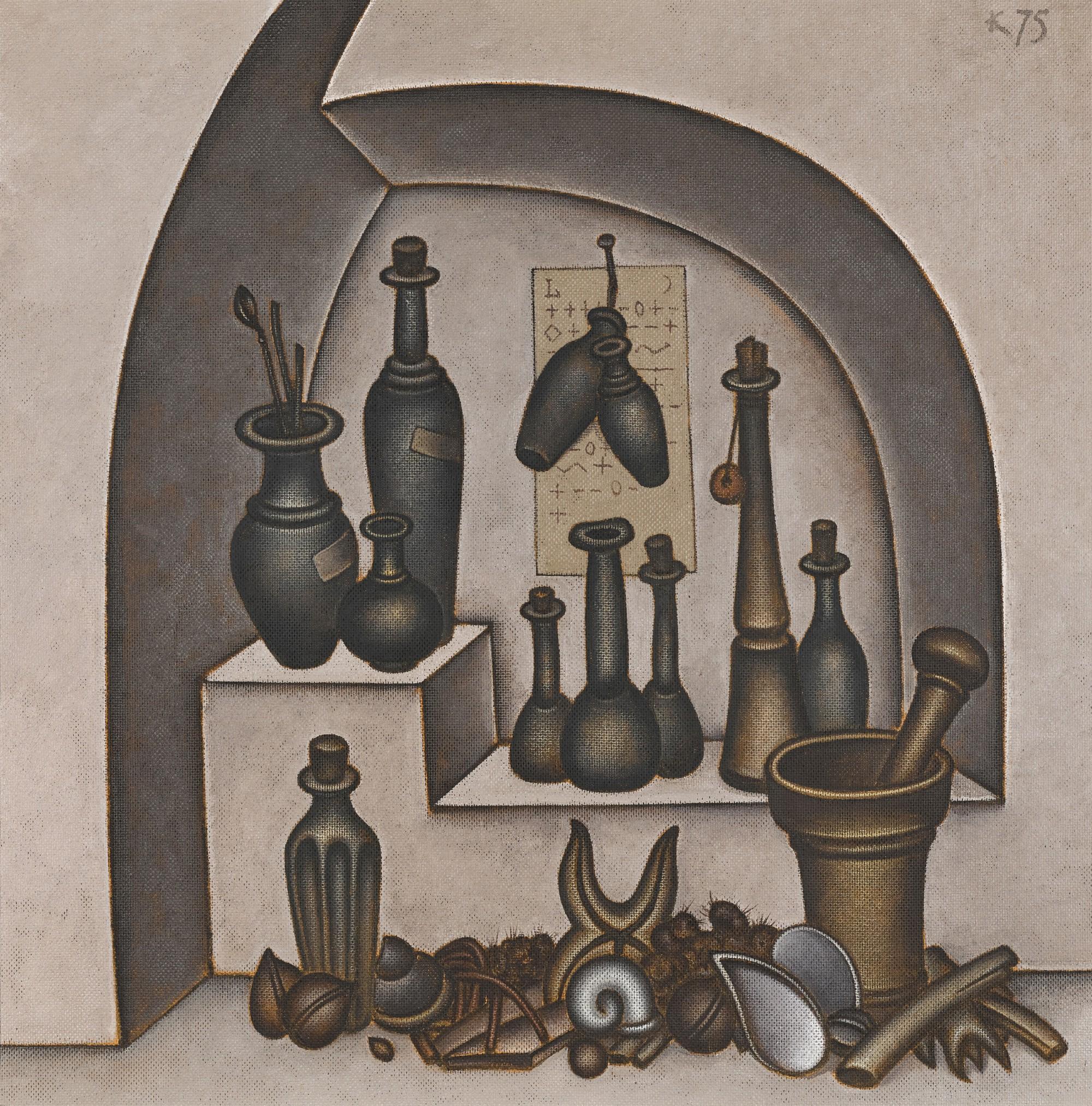 Dmitry Krasnopevtsev - Bottles and Other Objects in a Niche. Pharmacy