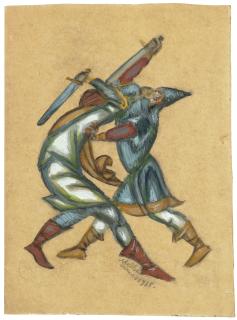 Dmitry Stelletsky - The fight; and Gusli player