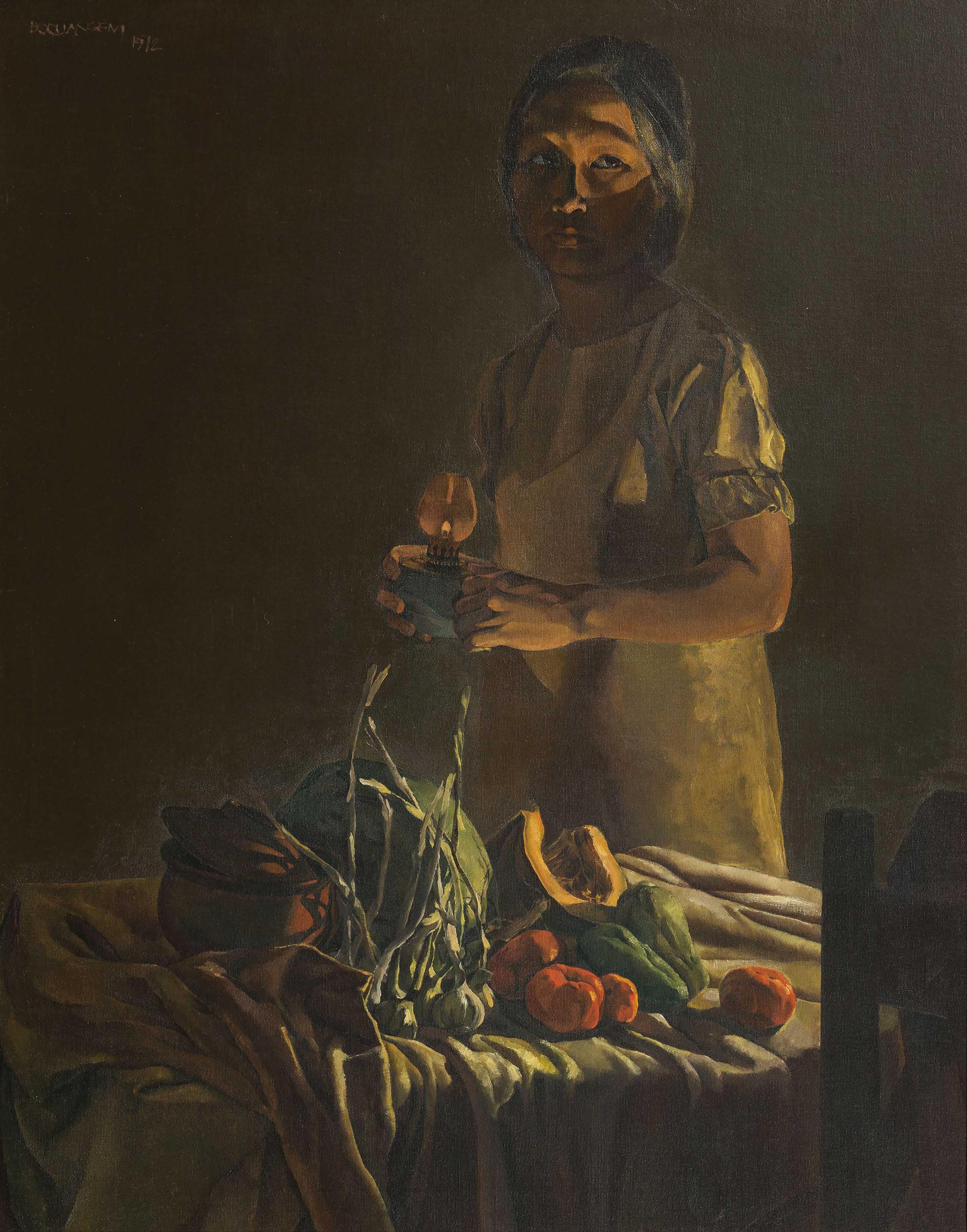 Do Quang Em - Woman with Oil Lamp