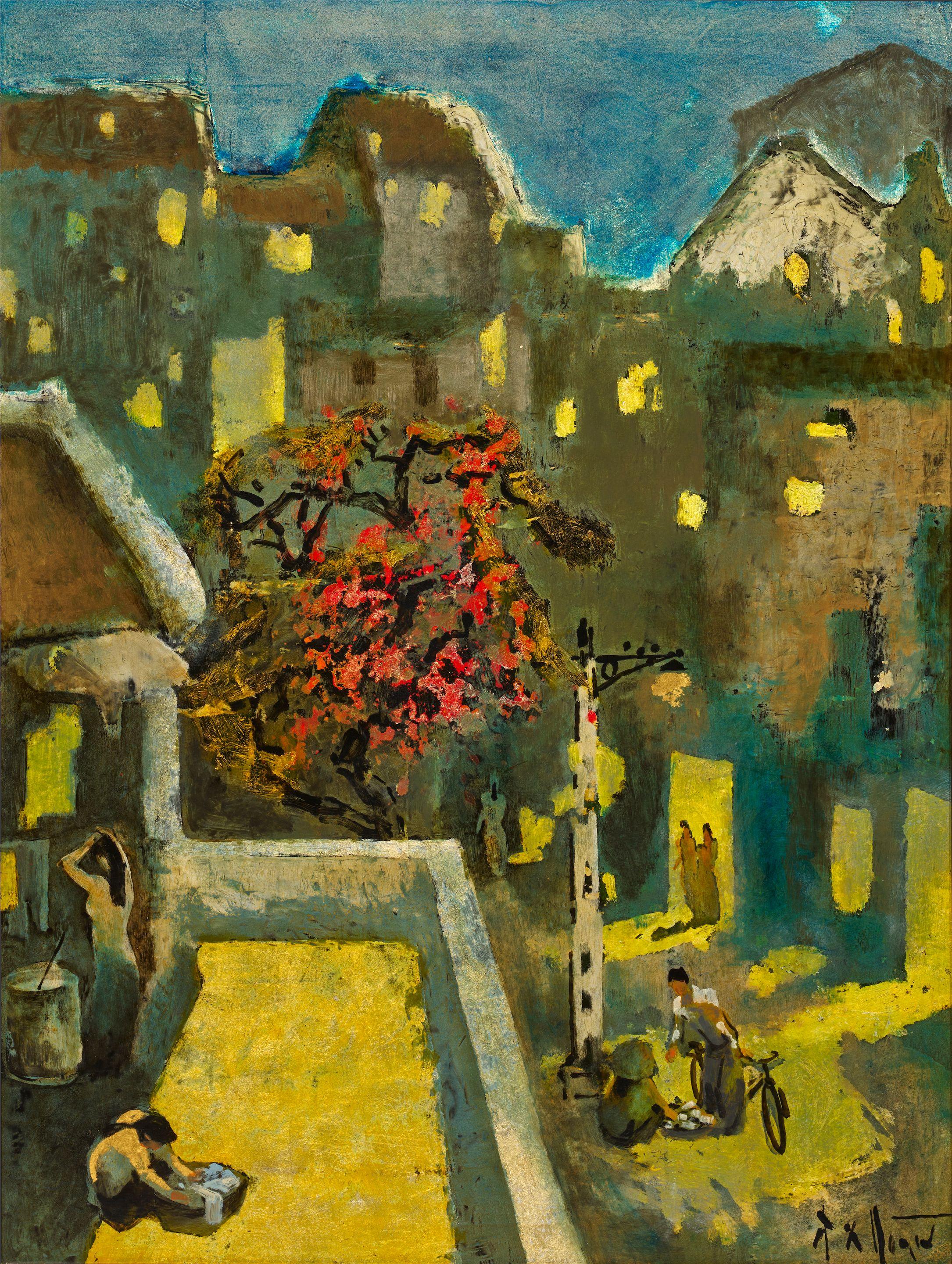 Do Xuan Doan - Scène nocturne de quartier