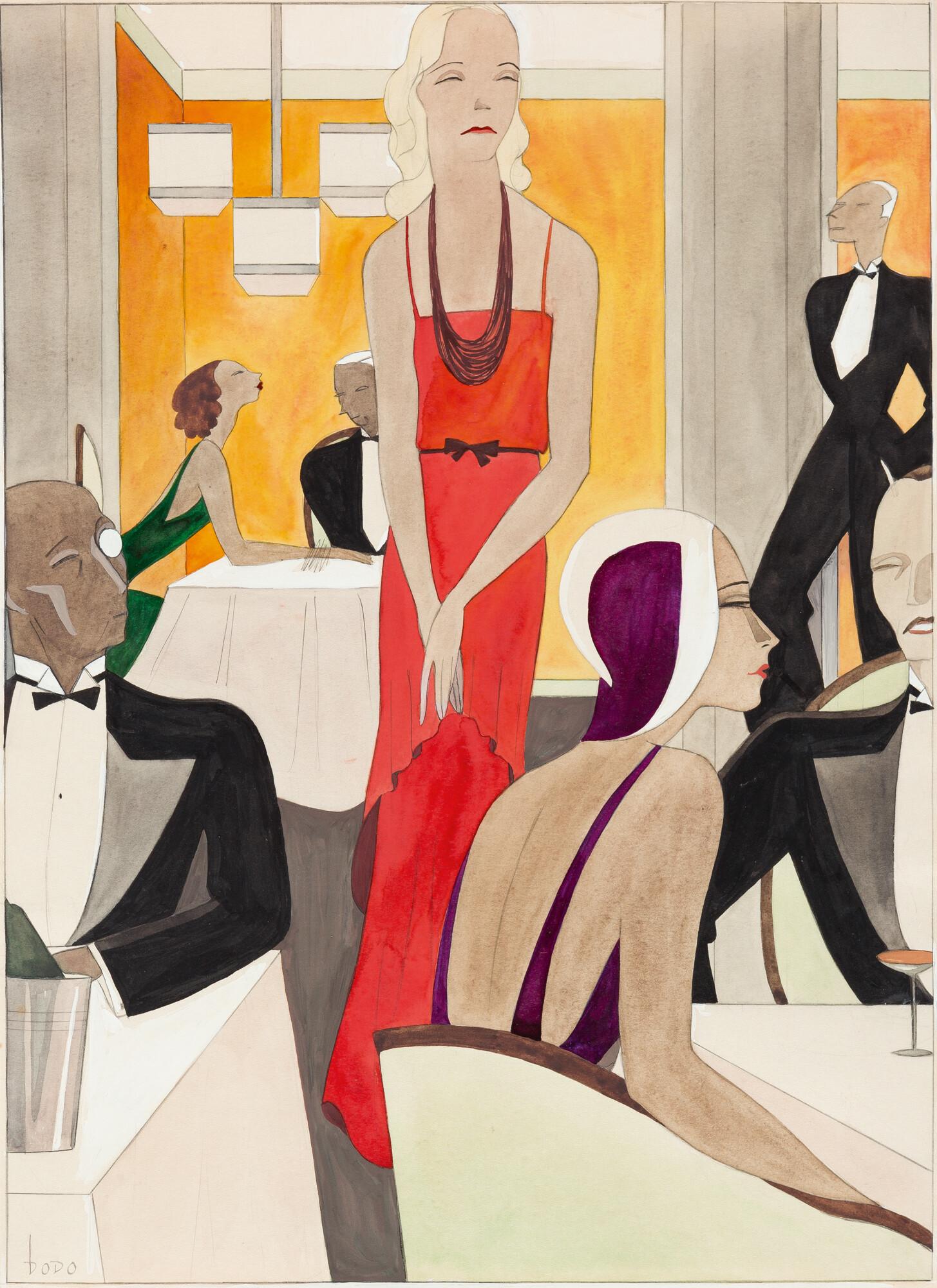 Dodo - Das rote Abendkleid.